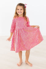 Mila & Rose ® Hot Pink Sequin Dress For Girls Mila Rose Birthday Wedding - 