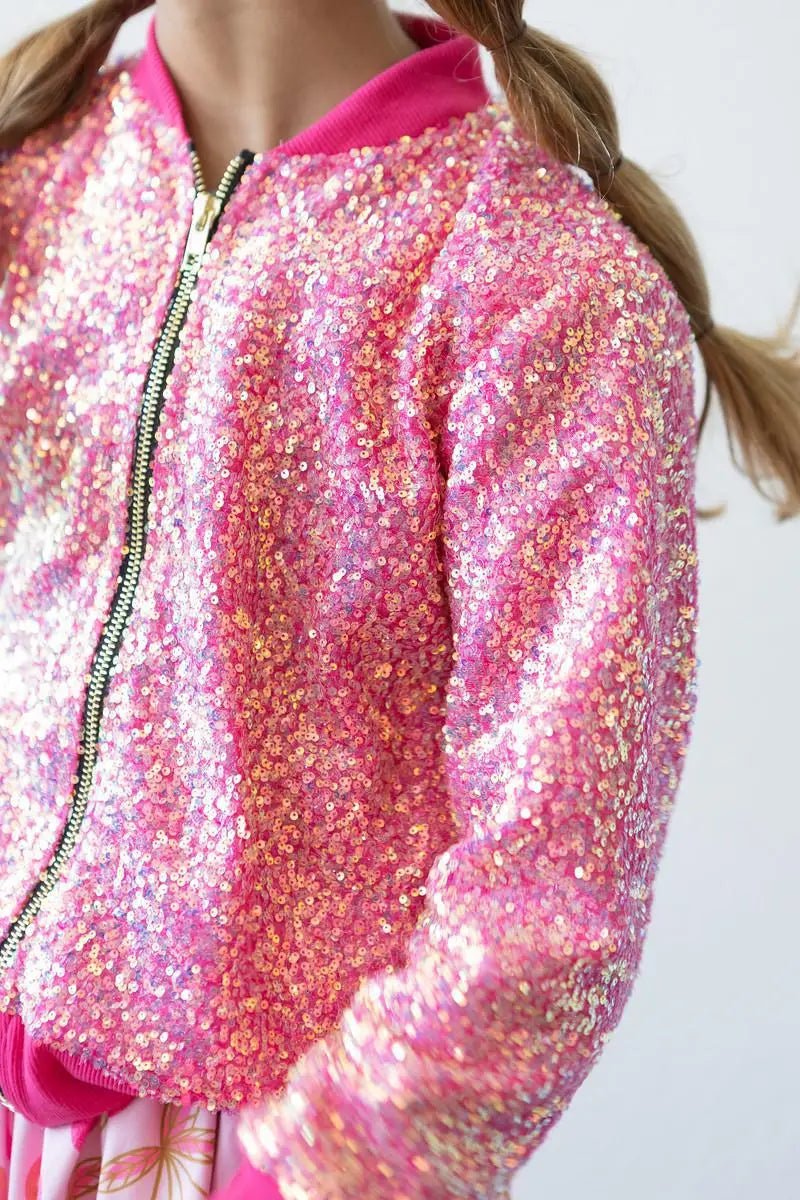 Mila & Rose ® Hot Pink Sequin Jacket - 