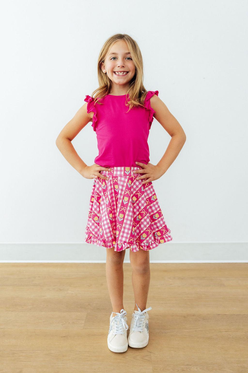 Mila & Rose ® Girly ruffle tee for versatile styling and effortless charm -