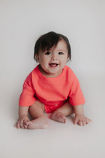 Three Little Tots Hot Pink Summer Waffle Set - 