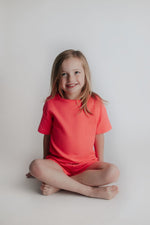 Three Little Tots Hot Pink Summer Waffle Set - 