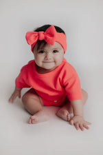 Three Little Tots Hot Pink Summer Waffle Set - 