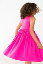 Mila & Rose ® Hot Pink Tank Pocket Twirl Dress - 
