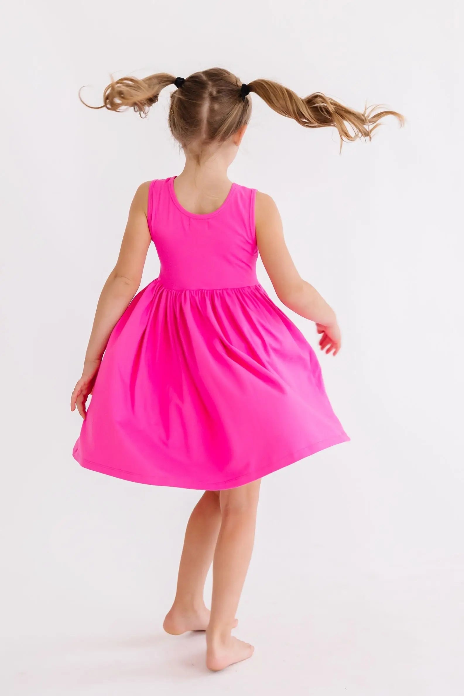 Mila & Rose ® Hot Pink Tank Pocket Twirl Dress - 