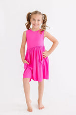 Mila & Rose ® Hot Pink Tank Pocket Twirl Dress - 