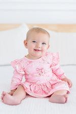 Mila & Rose ® Howdy 3/4 Sleeve Flutter Twirl Bodysuit - 