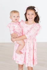 Mila & Rose ® Howdy 3/4 Sleeve Ruffle Twirl Dress - 