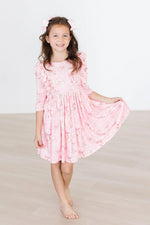Mila & Rose ® Howdy 3/4 Sleeve Ruffle Twirl Dress - 