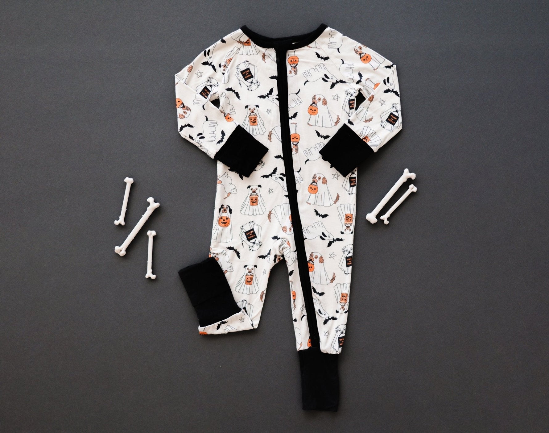 Dreamlet Howl - O - Ween Pups (Convertible Zip Footies) - 