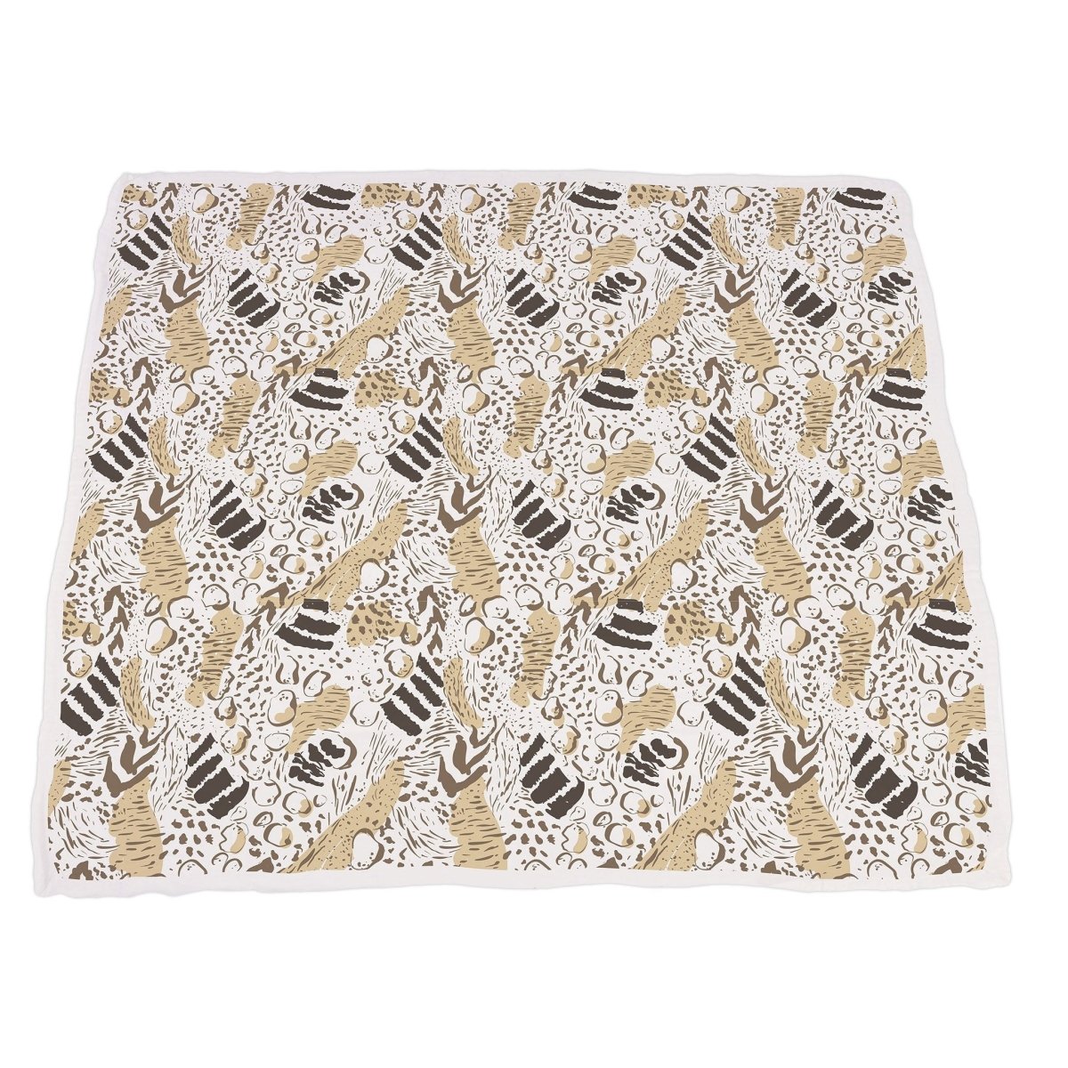 Newcastle Classics Hungry Giraffe Bamboo Muslin Blanket with Animal Print for Cozy Comfort - 