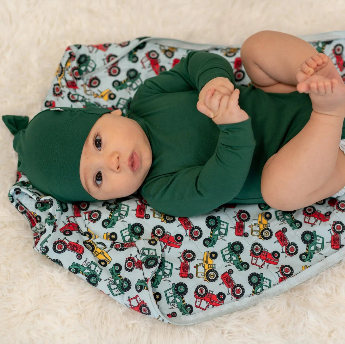 Sweet Bamboo Hunter Green Long Sleeve Bodysuit - 