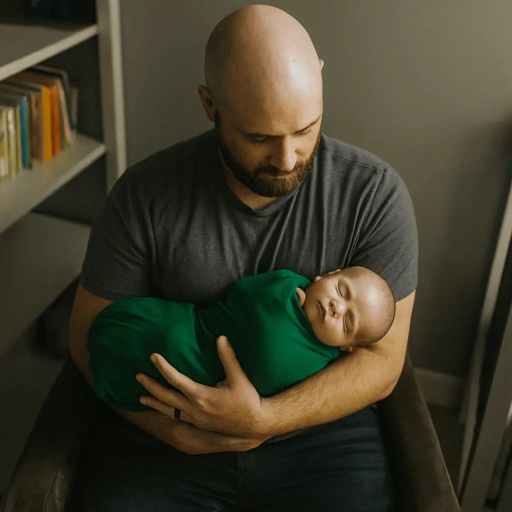 Sweet Bamboo Hunter Green Swaddle - 