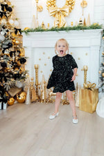 Mila & Rose ® Hunter Green Velvet Sequin Dress - 