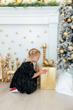 Mila & Rose ® Hunter Green Velvet Sequin Dress - 