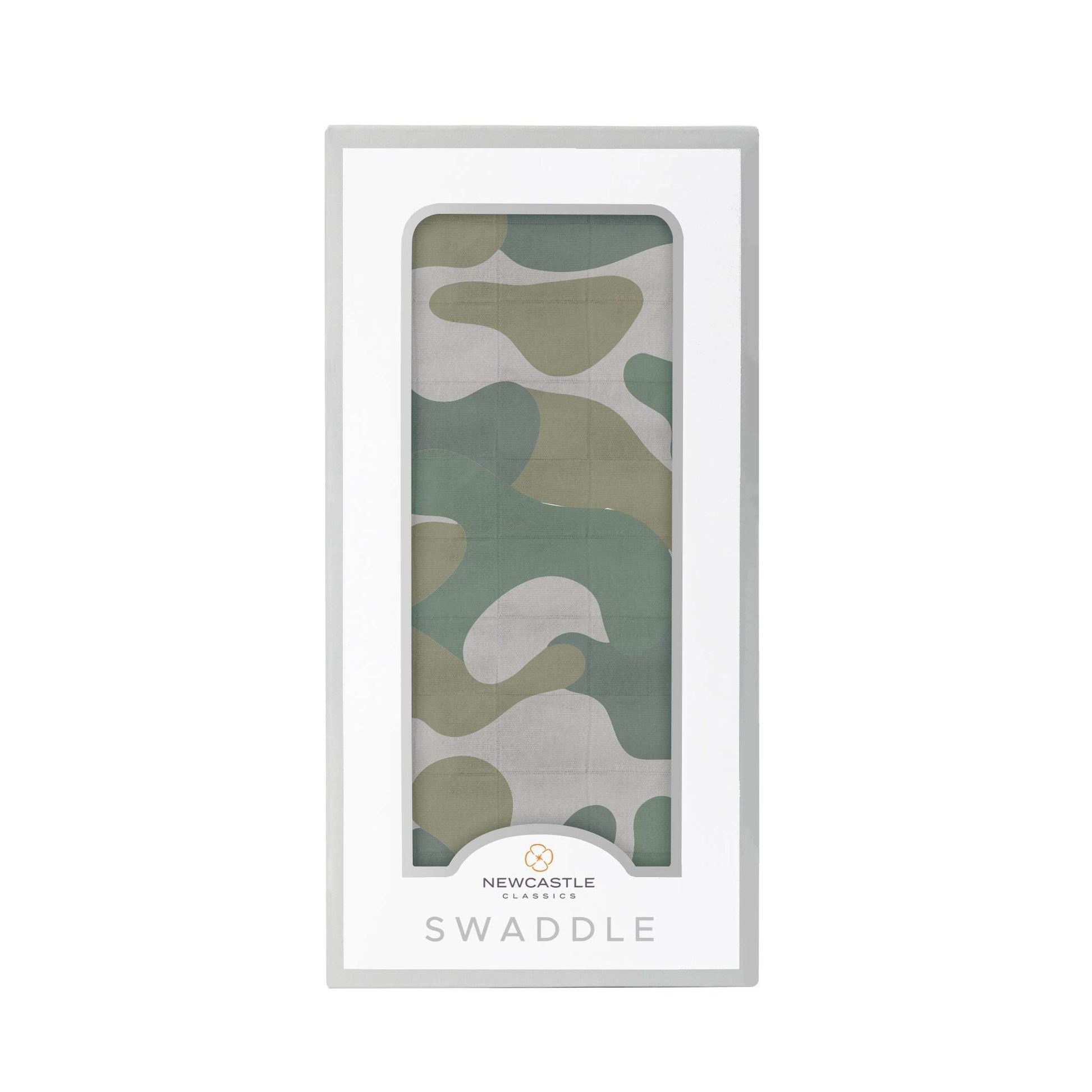 Hunters Camo Swaddle Soft Bamboo Muslin Multi Use Blanket Newcastle Classics