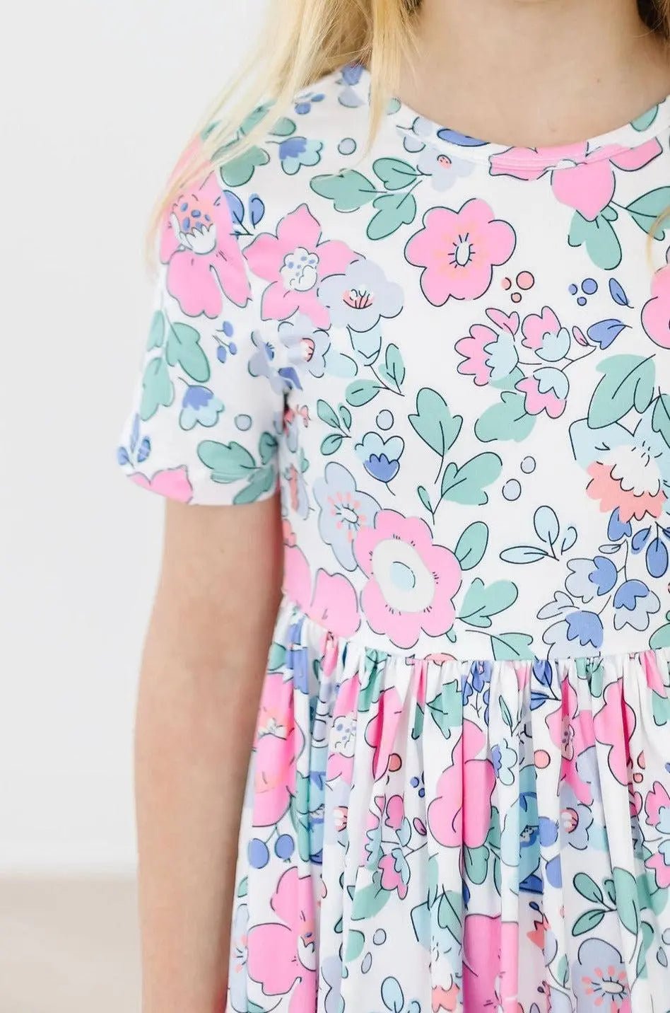 Mila & Rose ® Hydrangea S/S Pocket Twirl Dress - 