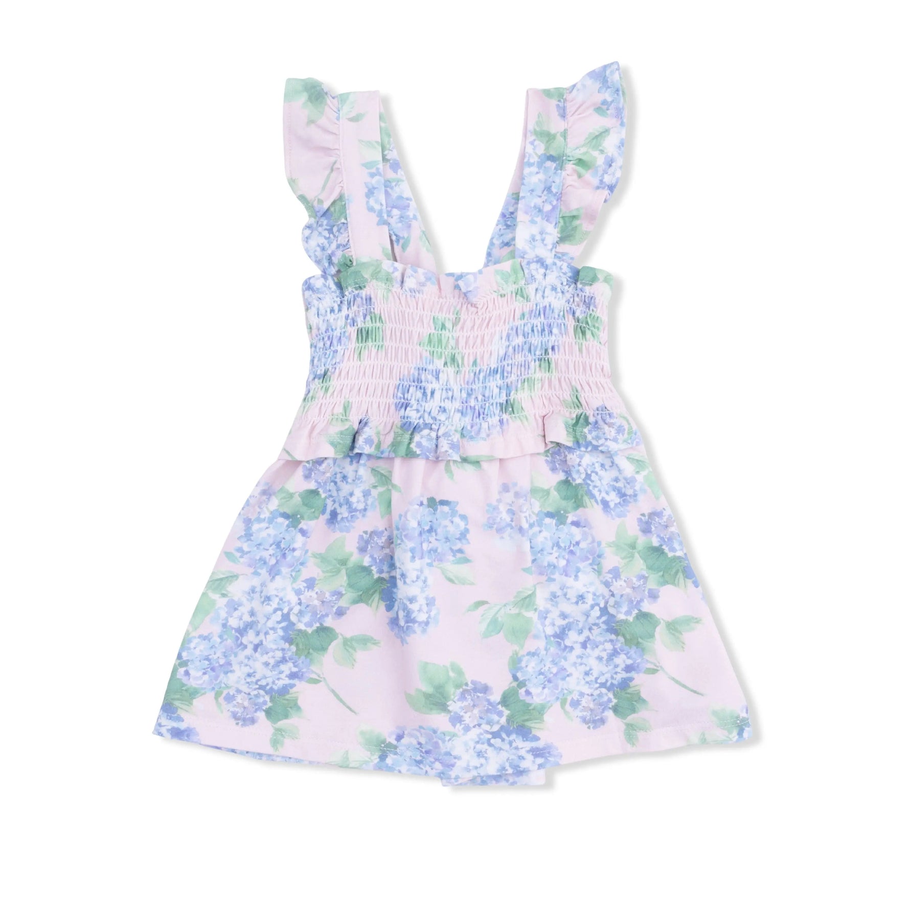 Angel Dear Hydrangeas - Smocked Top with Bloomer - 
