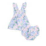 Angel Dear Hydrangeas - Smocked Top with Bloomer - 