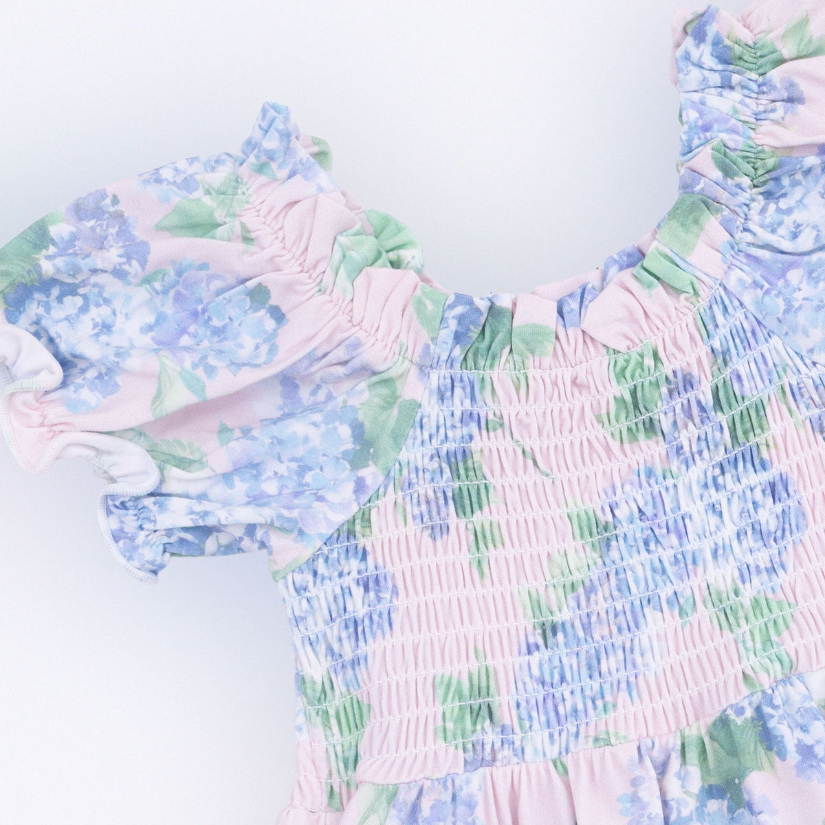 Angel Dear Hydrangeas - Smocked Twirly Dress and Bloomer - 