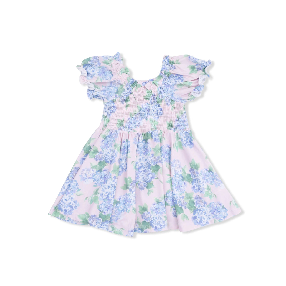 Angel Dear Hydrangeas - Smocked Twirly Dress and Bloomer - 