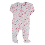 Sweet Bamboo Hypoallergenic Ruffle Footie with Two Way Zipper for Stylish Infants - 
