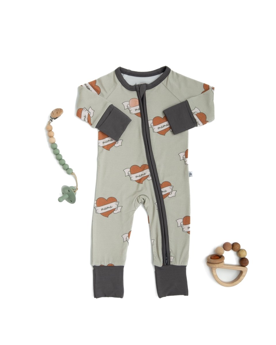 Hugga Babies I Heart Mama Zipper Lounger - Everetts Place Boutique - 