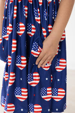 Mila & Rose ® I Heart the USA S/S Pocket Twirl Dress - 