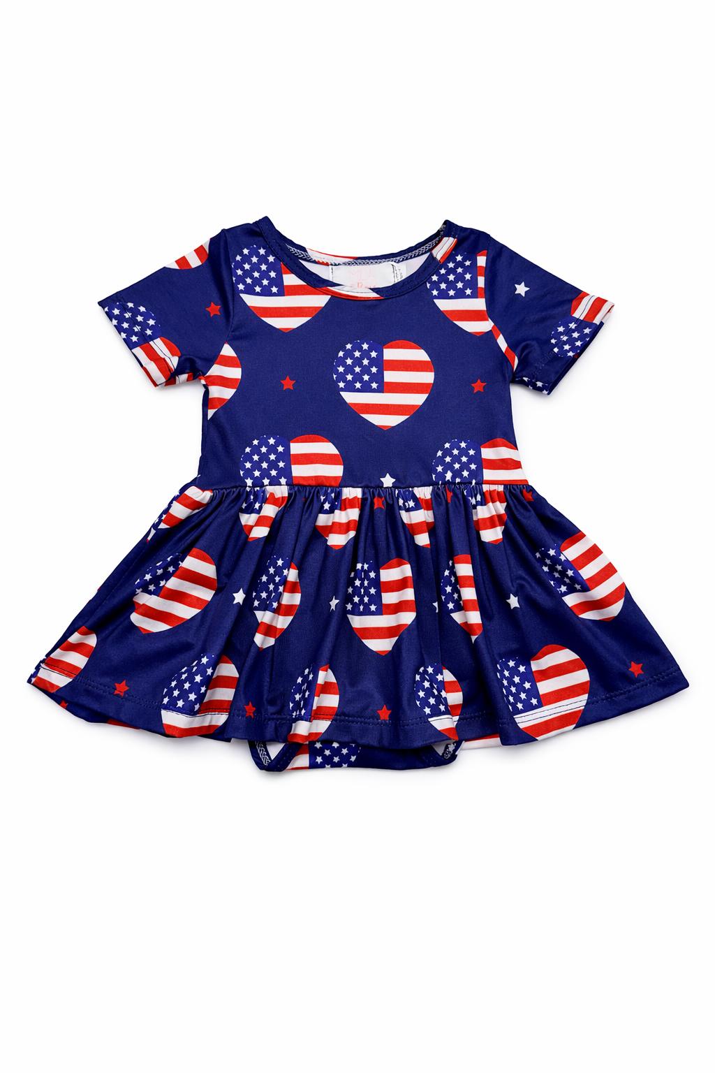 Mila & Rose ® I Heart the USA S/S Twirl BodysuitEveretts Place