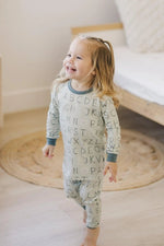 Little Joy Co. I Love You ABC Two Piece Bamboo Pajamas Soft Sleepwear - Everetts Place Boutique - 