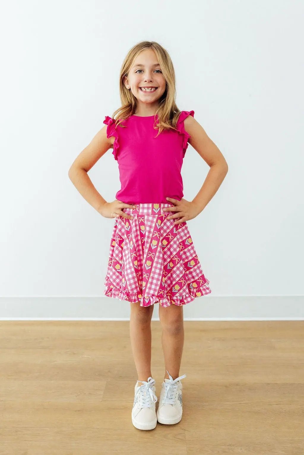 Mila & Rose ® I Love You Tulip Much Ruffle Twirl Skort - 