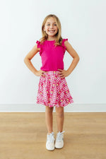 Mila & Rose ® I Love You Tulip Much Ruffle Twirl Skort - 