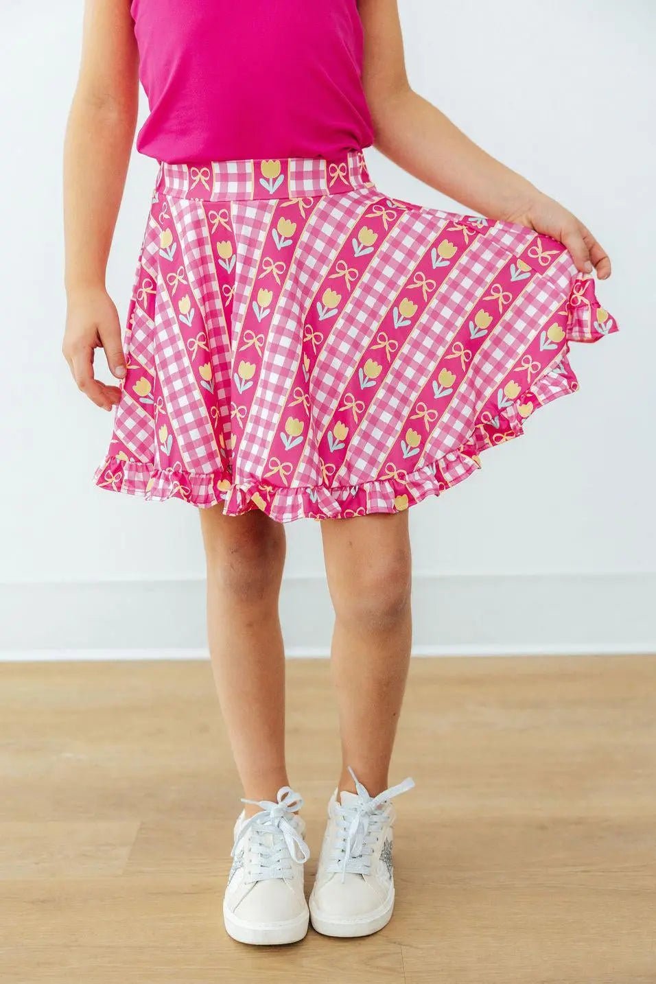 Mila & Rose ® I Love You Tulip Much Ruffle Twirl Skort - 