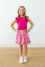 Mila & Rose ® I Love You Tulip Much Ruffle Twirl Skort - 
