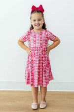 Mila & Rose ® I Love You Tulip Much S/S Pocket Twirl Dress - 