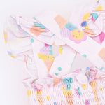 Angel Dear Ice Cream Fun Crew - Smocked Top with Bloomer - 