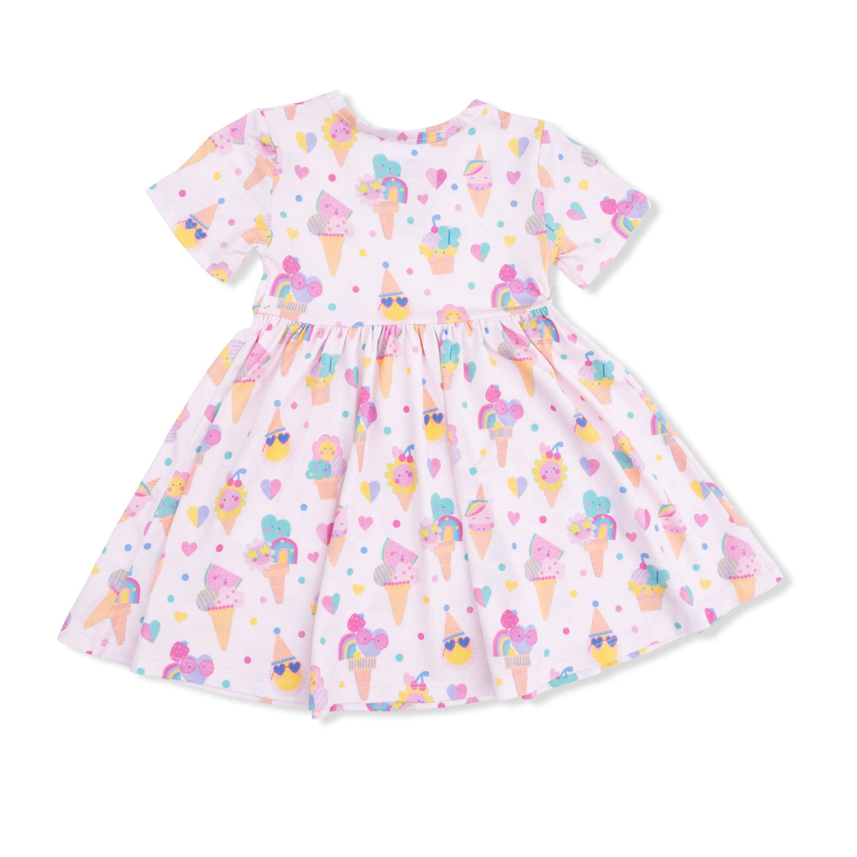 Angel Dear Ice Cream Fun Crew - Twirly Dress with Cartwheel Short - 
