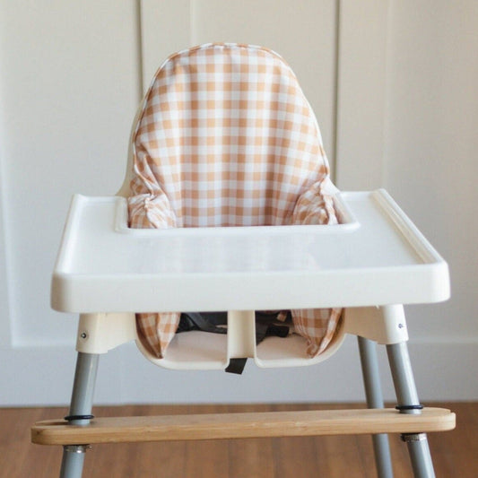 Yellow Gingham Cushion Cover for IKEA Antilop Highchair Little Joy Co. Everetts Place: Online Boutique