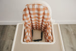 Pumpkin Gingham IKEA Antilop Highchair Cushion Cover – Wipeable by Little Joy Co. at Everetts Place
