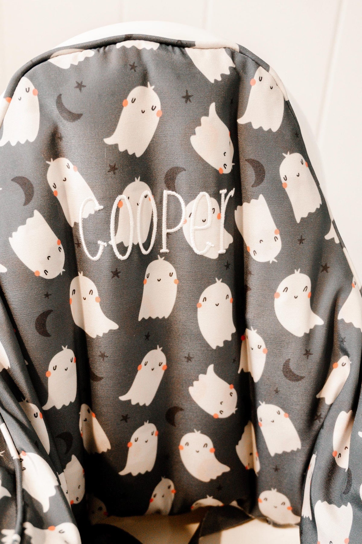 Pumpkin Gingham IKEA Antilop Highchair Cushion Cover – Wipeable by Little Joy Co. at Everetts Place