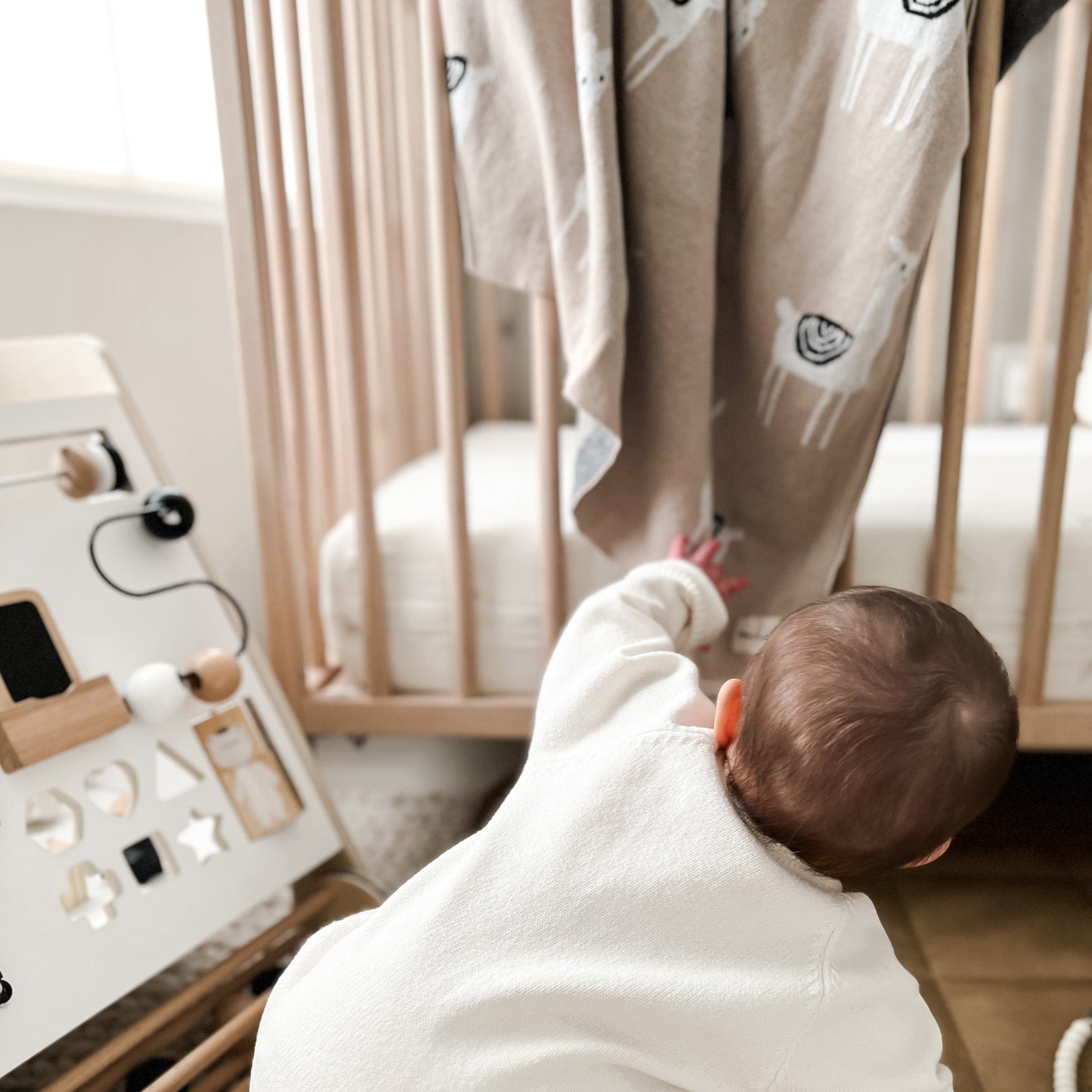 Bleu La La Luxury Knit Llama Swaddle Baby Blanket - Pure Cotton Comfort for Newborns - Baby & Toddler > Swaddling & Receiving Blankets Baby Blankt