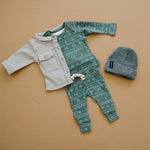 Wool Knit Beanie Hat for Infants - Dark Grey by Mebie Baby