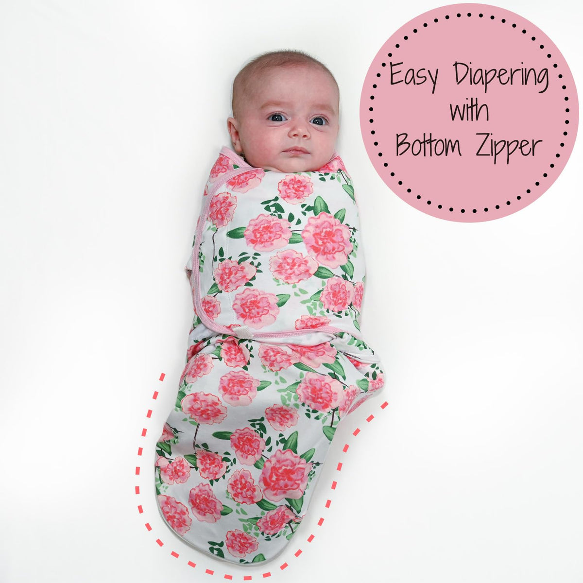 Live Life in Full Bloom Swaddle Sack by LollyBanks