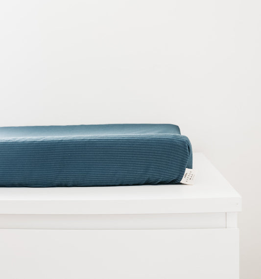 River Ribbed Changing Pad Cover for Nursery Bedding Set Little Mae & Co Everetts Place: Online Boutique