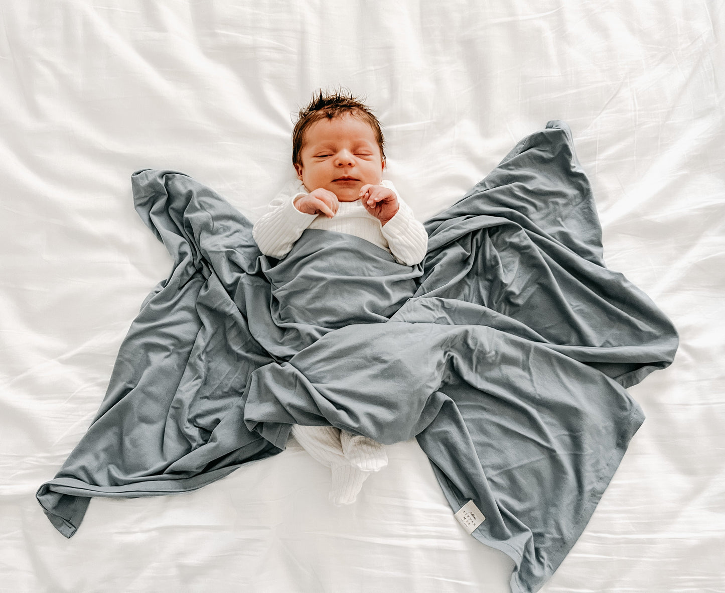 Pacific Stretch Swaddle Baby Blanket For Nursing Use Little Mae & Co Everetts Place: Online Boutique