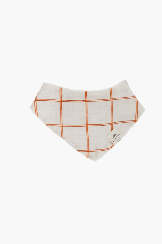 Woven Bandana Bib Organic Cotton With Adjustable Snaps Little Mae & Co Everetts Place: Online Boutique