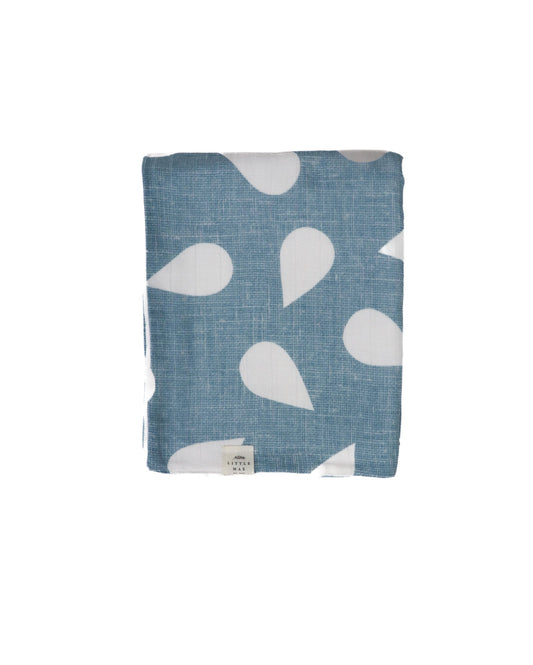 Droplet Deluxe Organic Muslin Baby Blanket Swaddle Cover Little Mae & Co Everetts Place: Online Boutique