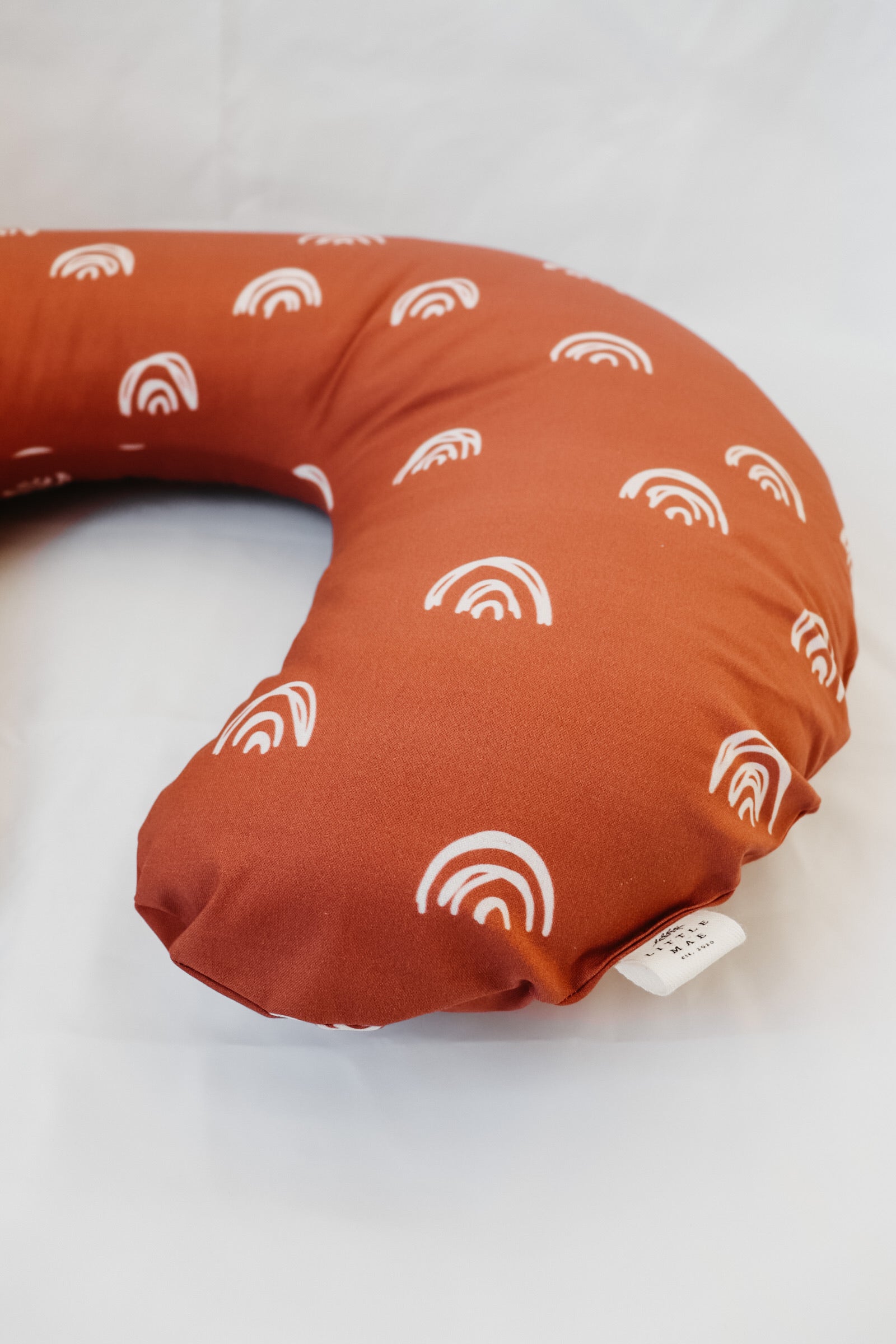Rust Nursing Pillow Cover for Feeding and Tummy Time Little Mae & Co Everetts Place: Online Boutique