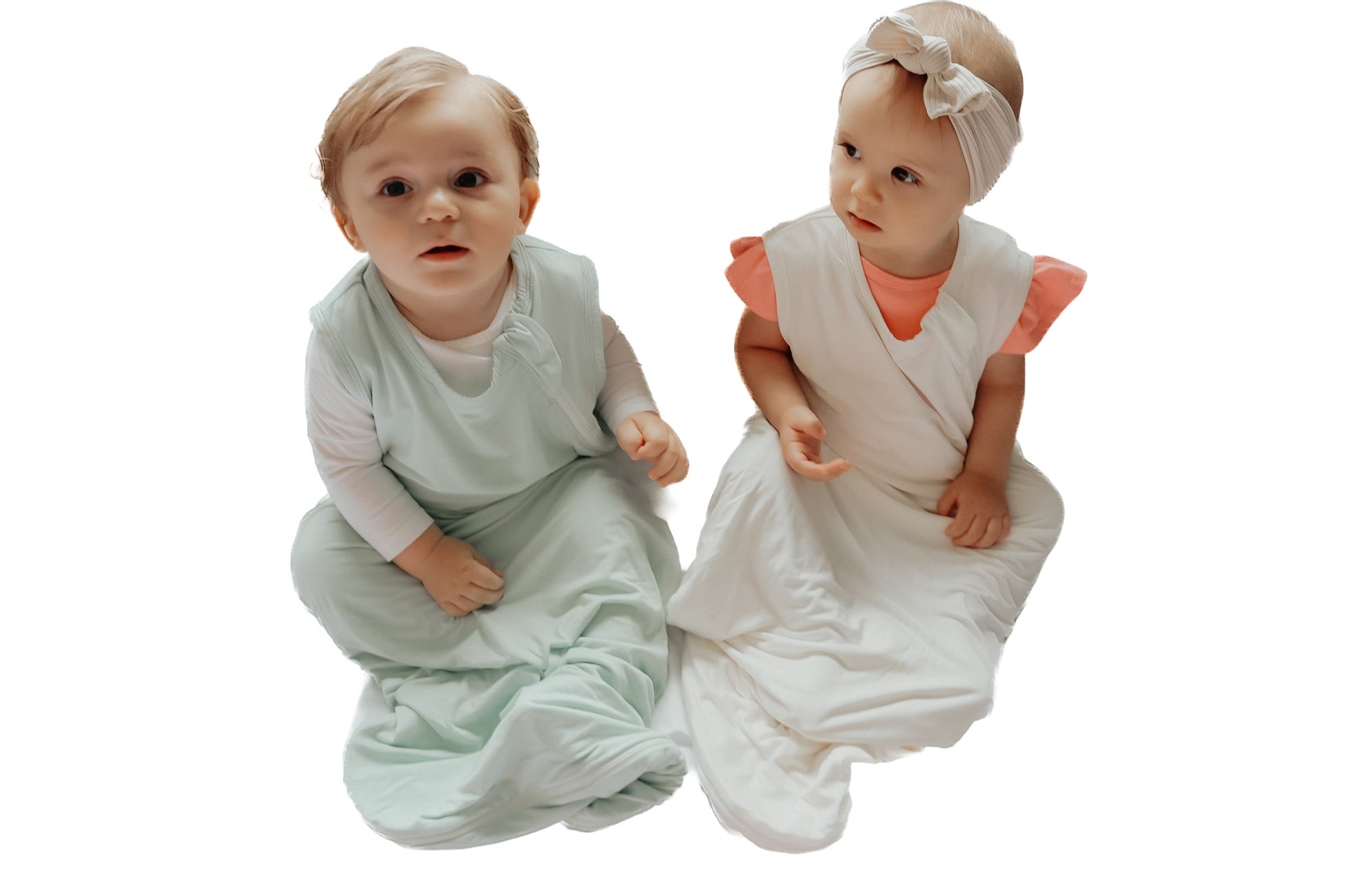 Cloud Bamboo Sleep Sack For Babies Cloud White Premium Little Mae & Co Everetts Place: Online Boutique
