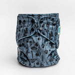 Patterned Lounger Pocket Cloth Diaper — Minky Fleece with Athletic Wicking Jersey - Everetts Place Boutique - Pocket Diaper