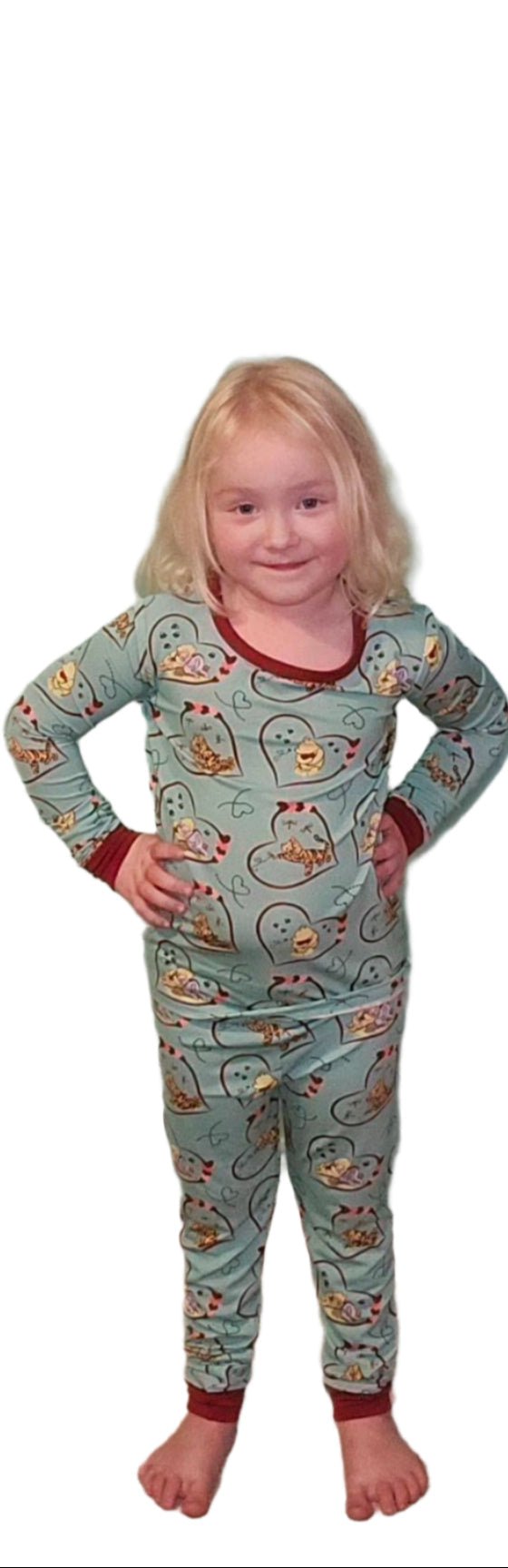 Dragonfly Dreams Bamboo In Love With Pooh 2 Piece Pajama Set